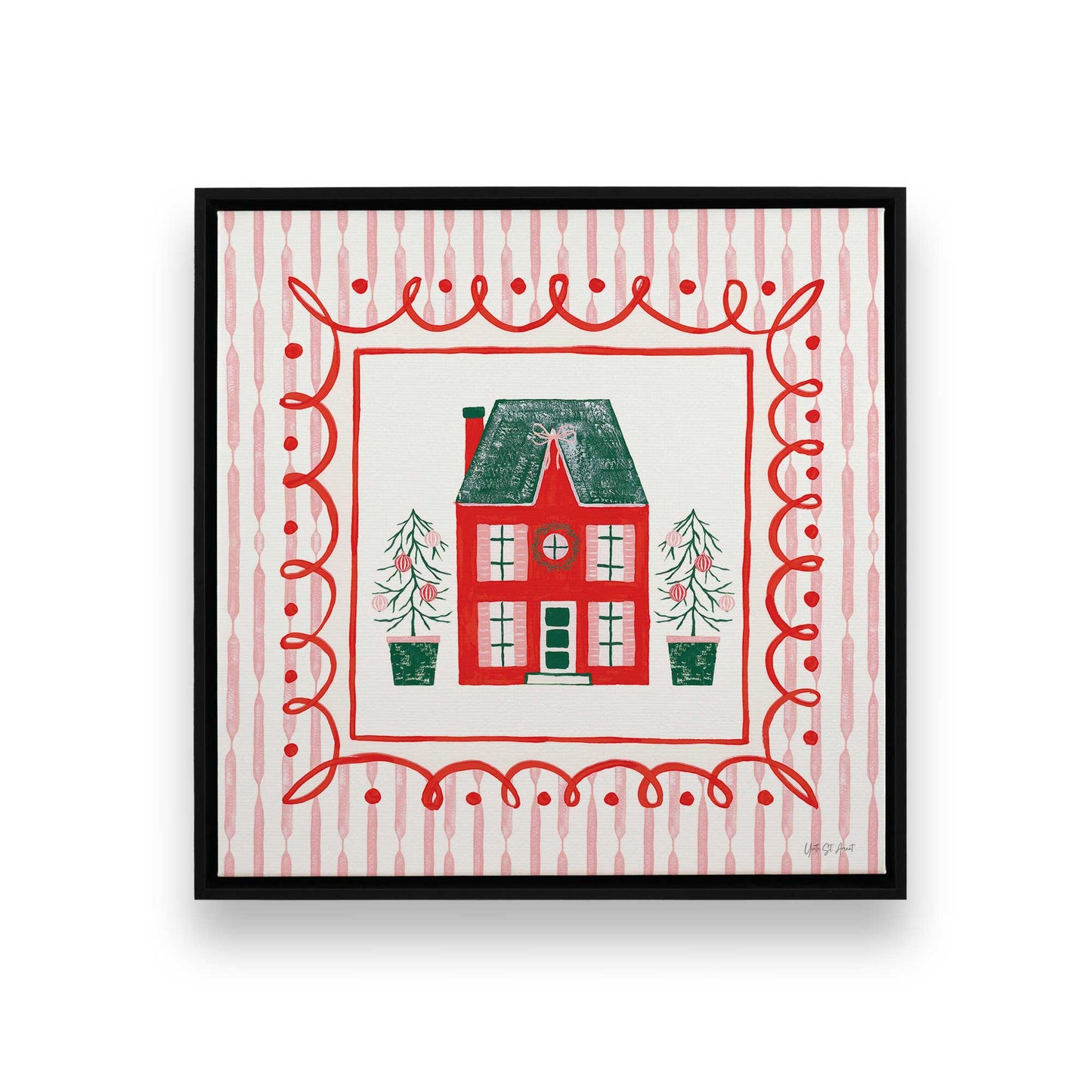 [Color:Satin Black], Picture of art in a Satin Black frame