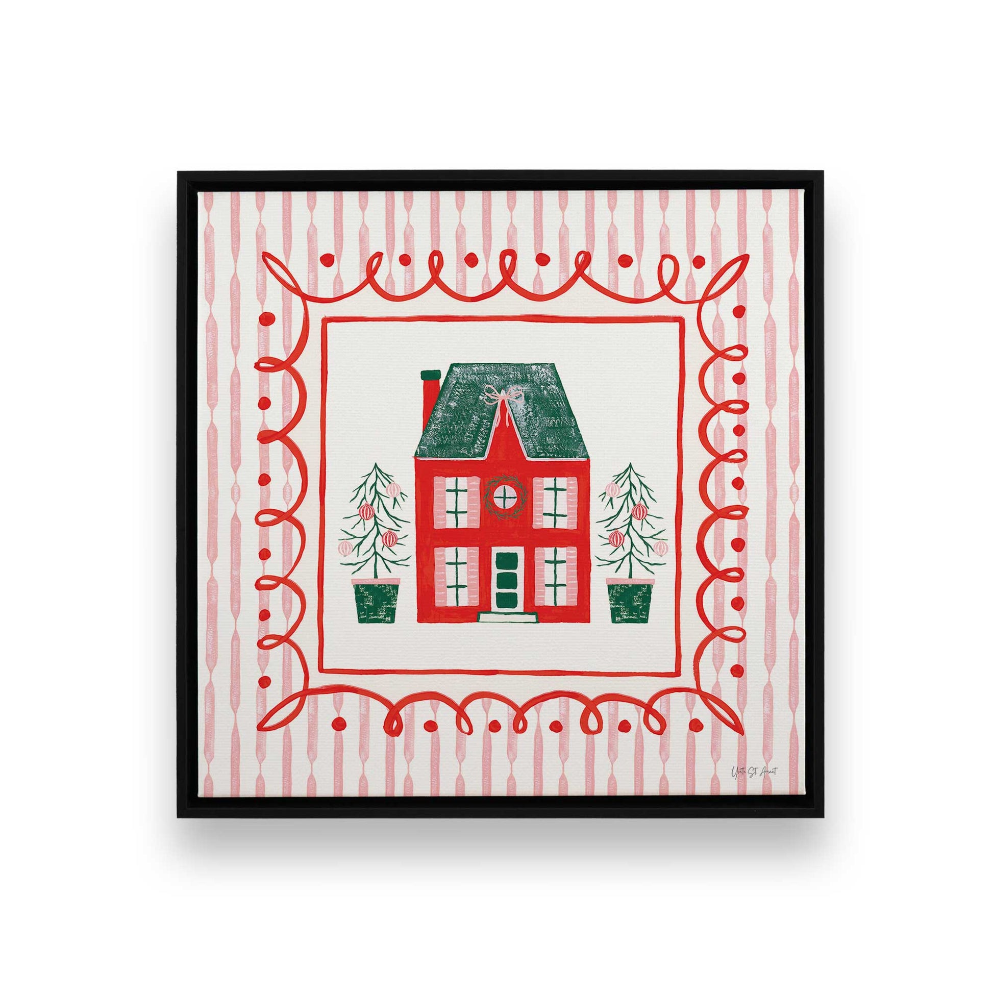 [Color:Satin Black], Picture of art in a Satin Black frame