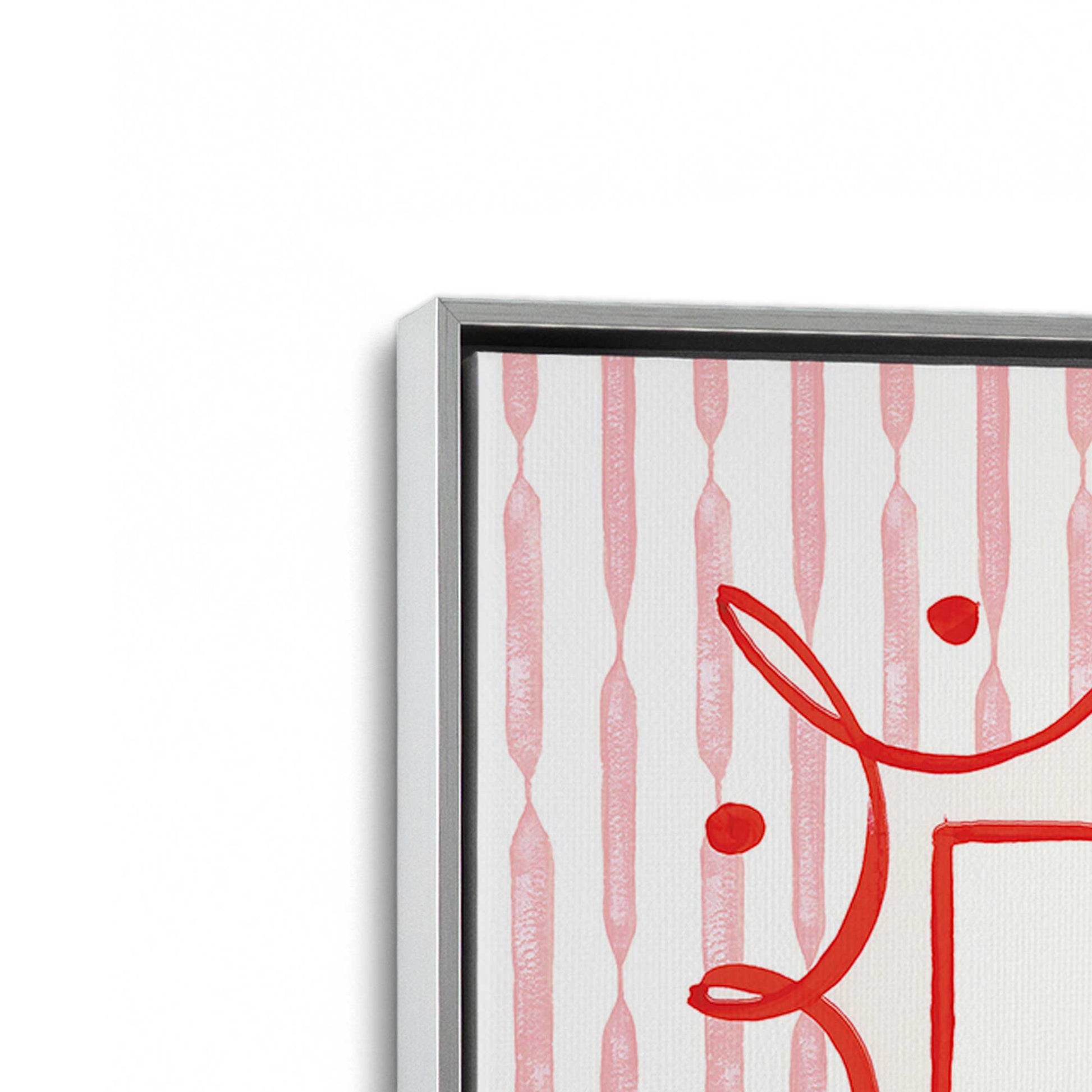 [Color:Polished Chrome], Picture of art in a Polished Chrome frame at an angle