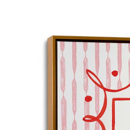 [Color:Polished Gold], Picture of art in a Polished Gold frame at an angle