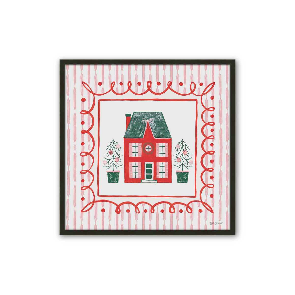 [Color:Satin Black], Picture of art in a Satin Black frame