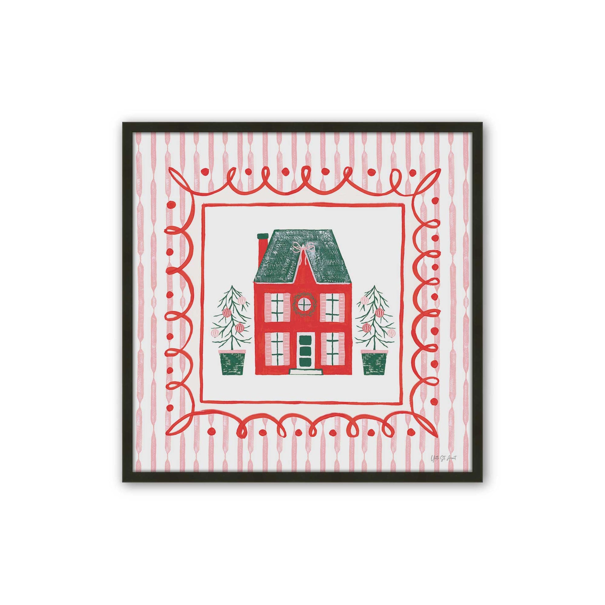 [Color:Satin Black], Picture of art in a Satin Black frame