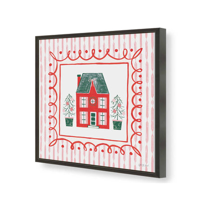 [Color:Satin Black], Picture of art in a Satin Black frame of the corner