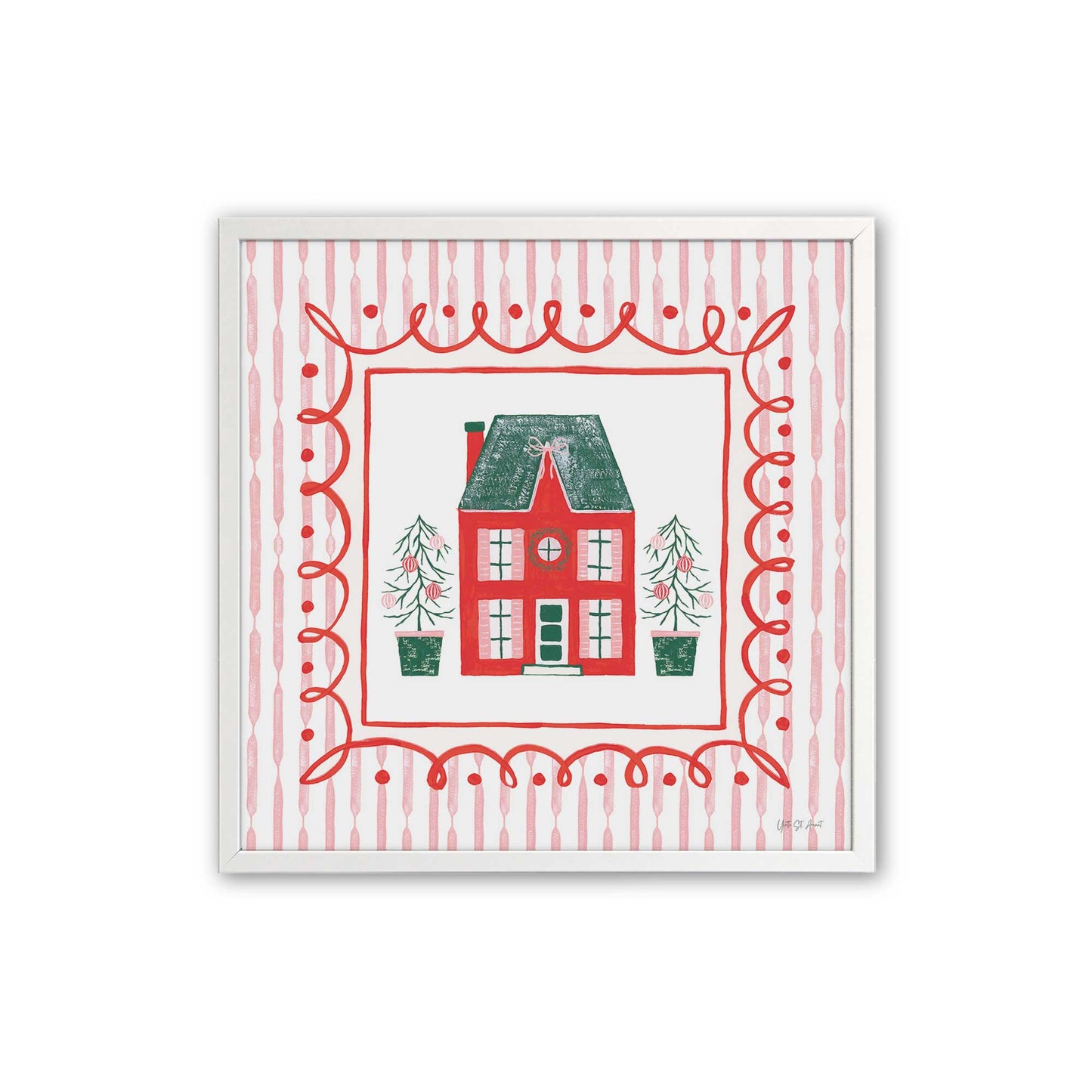 [Color:Opaque White], Picture of art in a Opaque White frame