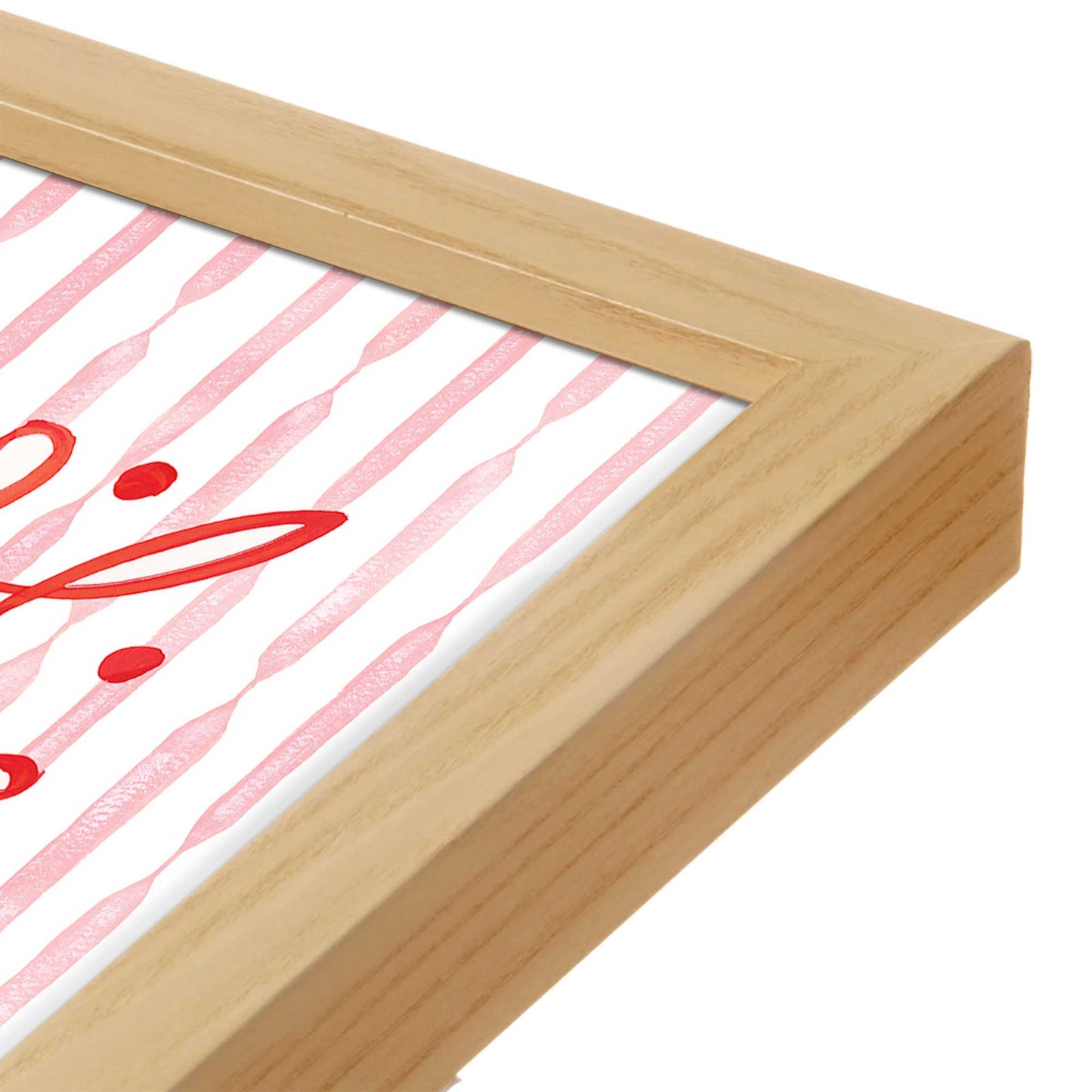 [Color:Espresso], Picture of art in a Espresso frame at an angle