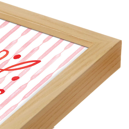 [Color:Espresso], Picture of art in a Espresso frame at an angle