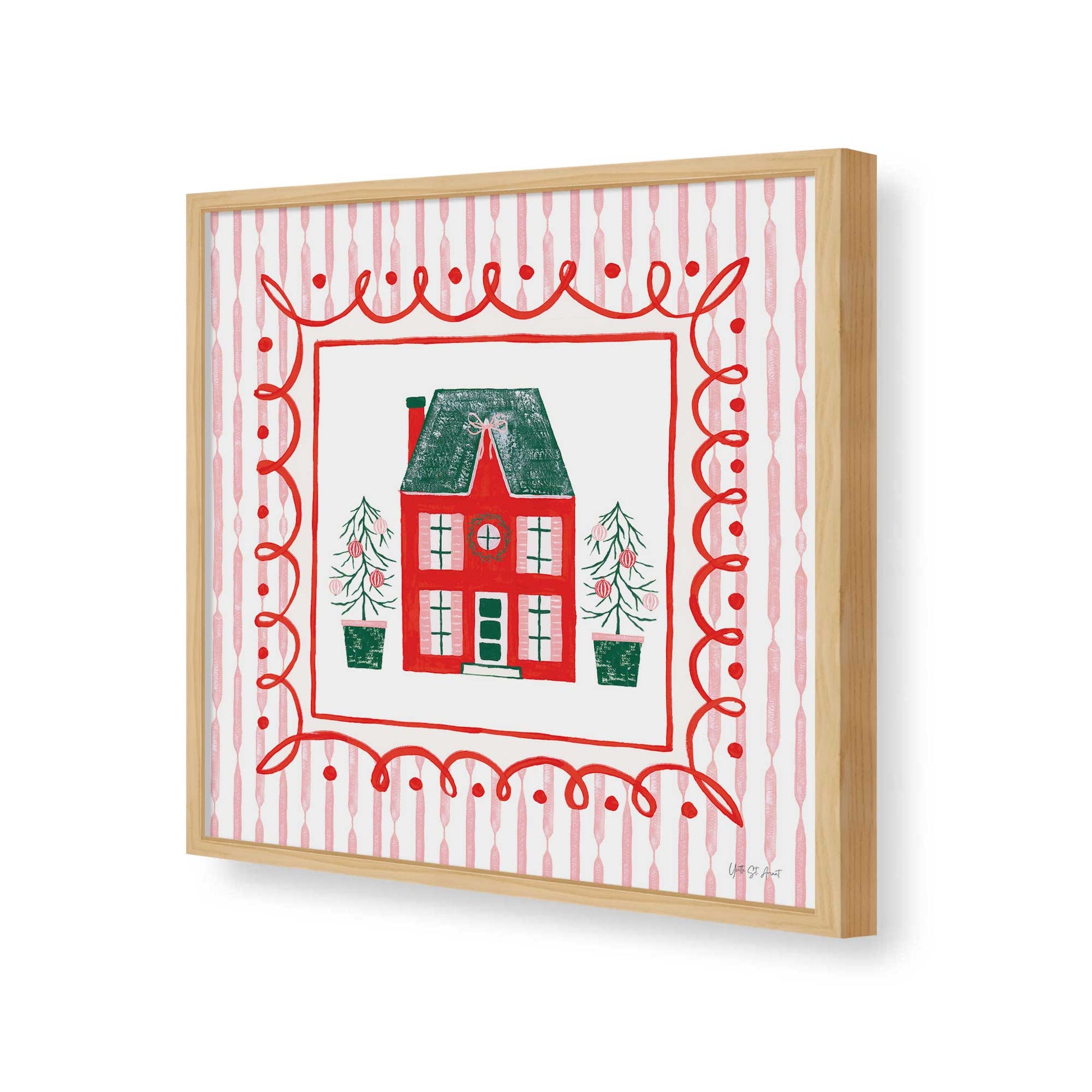 [Color:Espresso], Picture of art in a Espresso frame of the corner