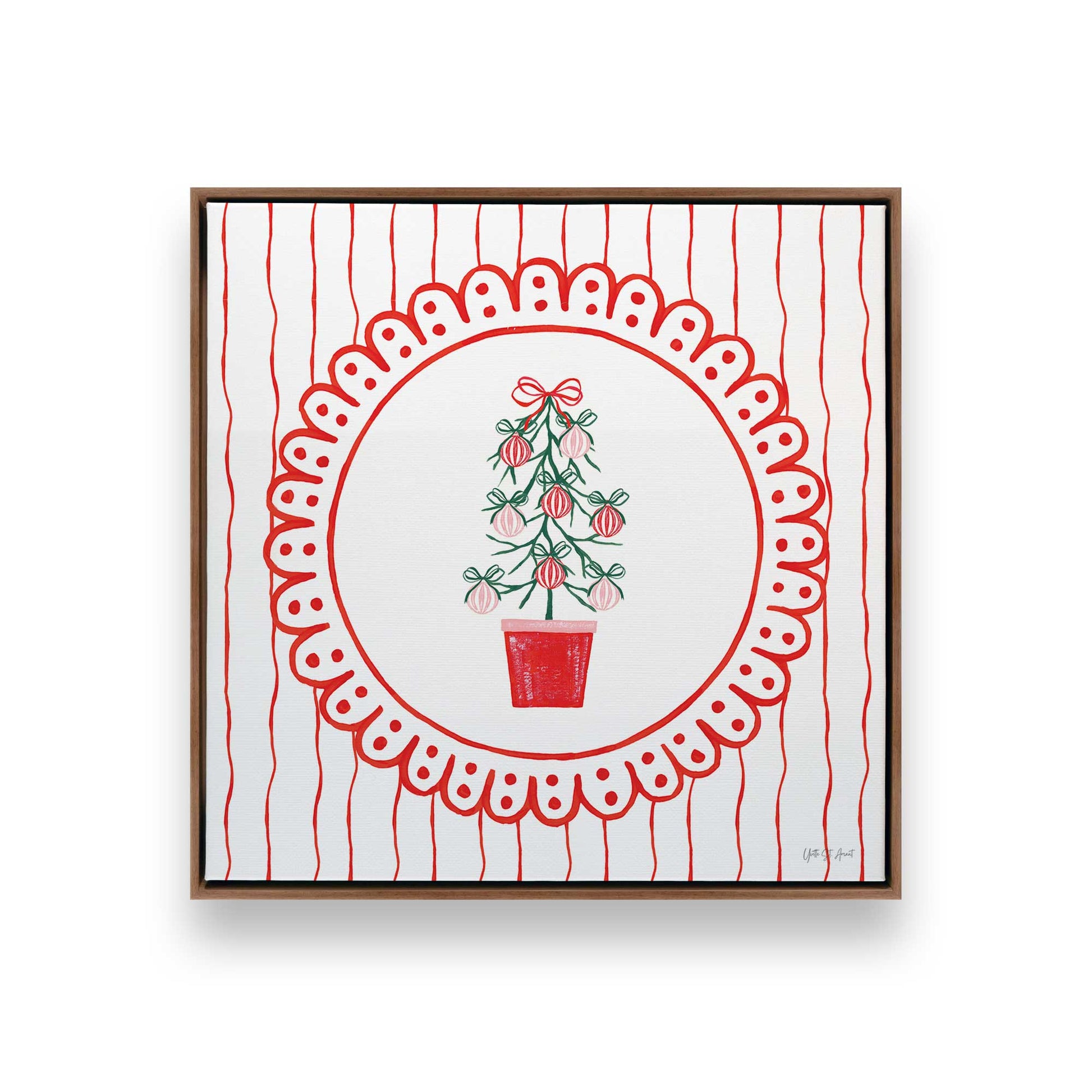 [Color:Walnut], Picture of art in a Walnut frame