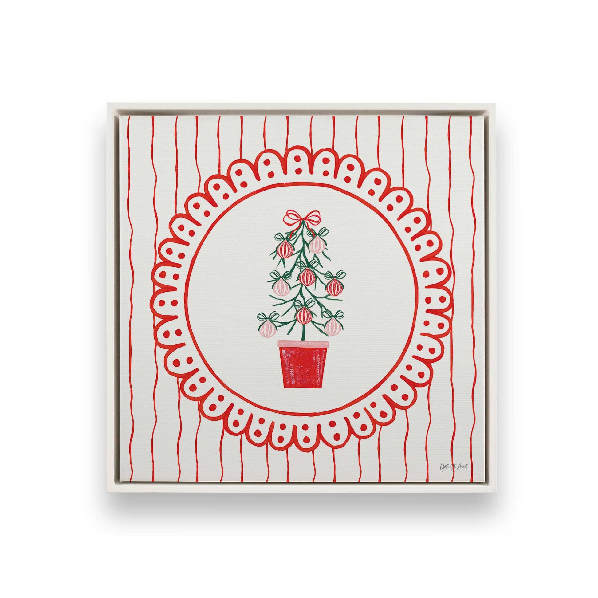 [Color:Opaque White], Picture of art in a White frame