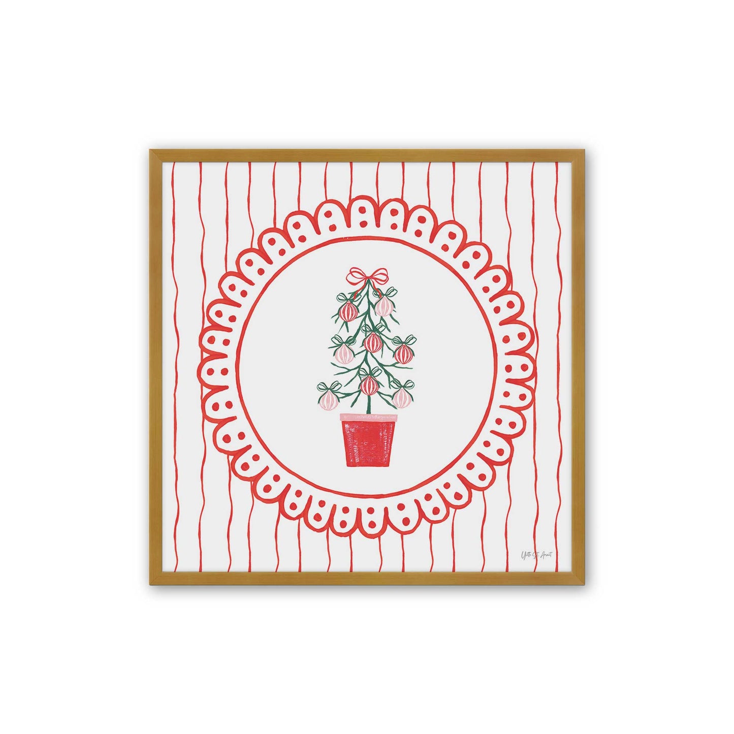 [Color:Polished Gold], Picture of art in a Polished Gold frame