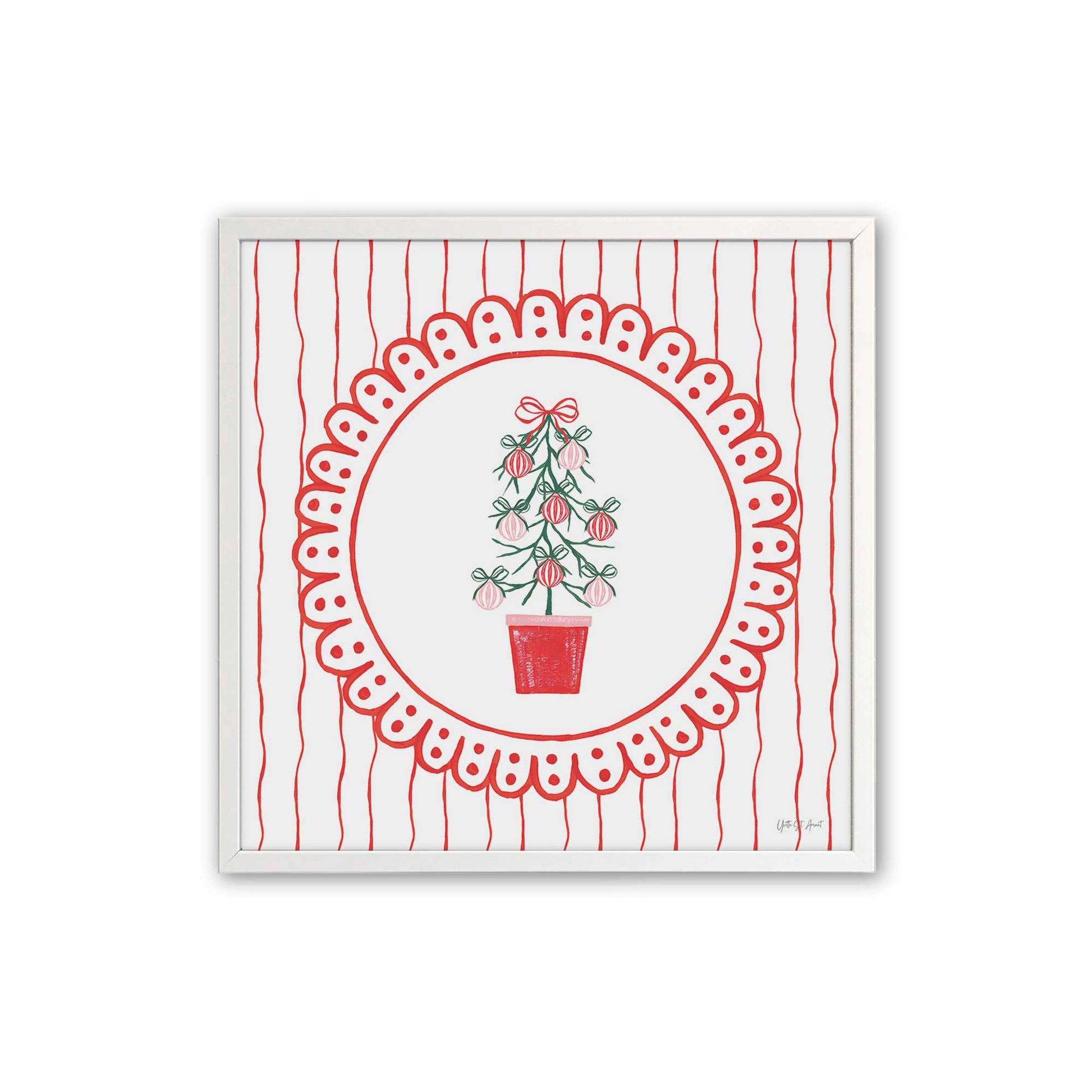 [Color:Opaque White], Picture of art in an Opaque White frame