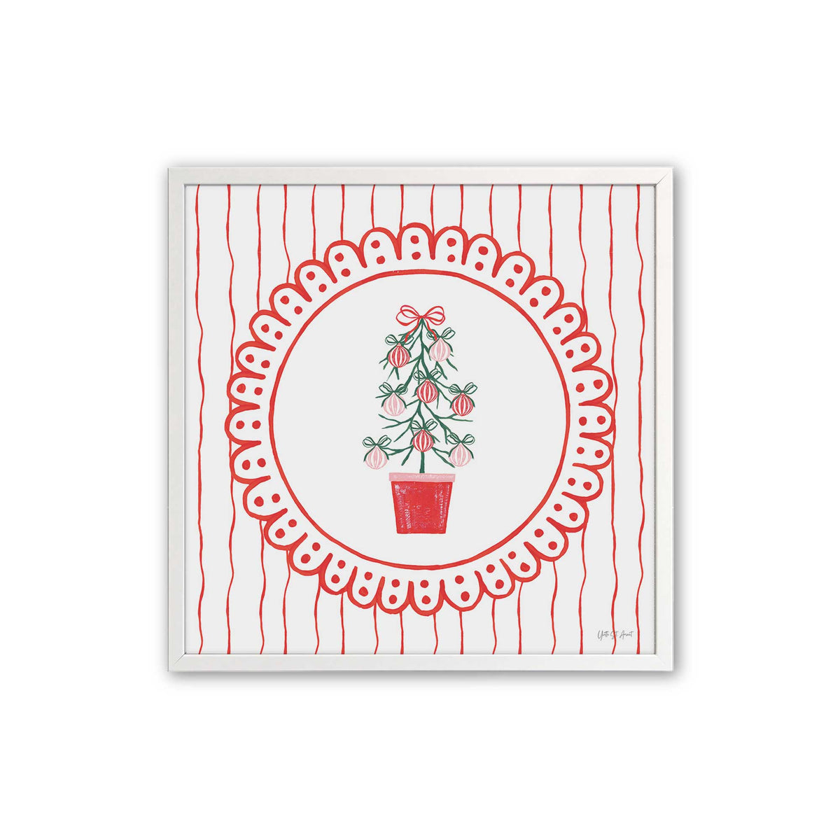 [Color:Opaque White], Picture of art in an Opaque White frame