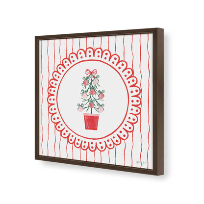 [Color:Espresso], Picture of art in a Espresso frame of the corner