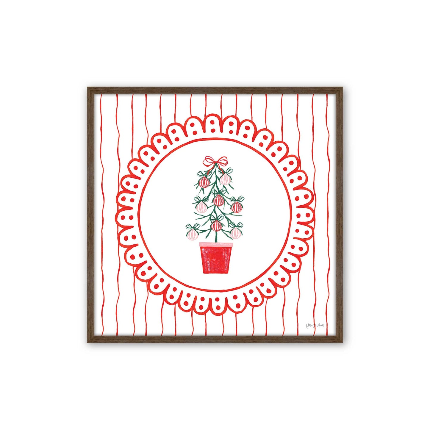 [Color:Walnut], Picture of art in a Walnut frame