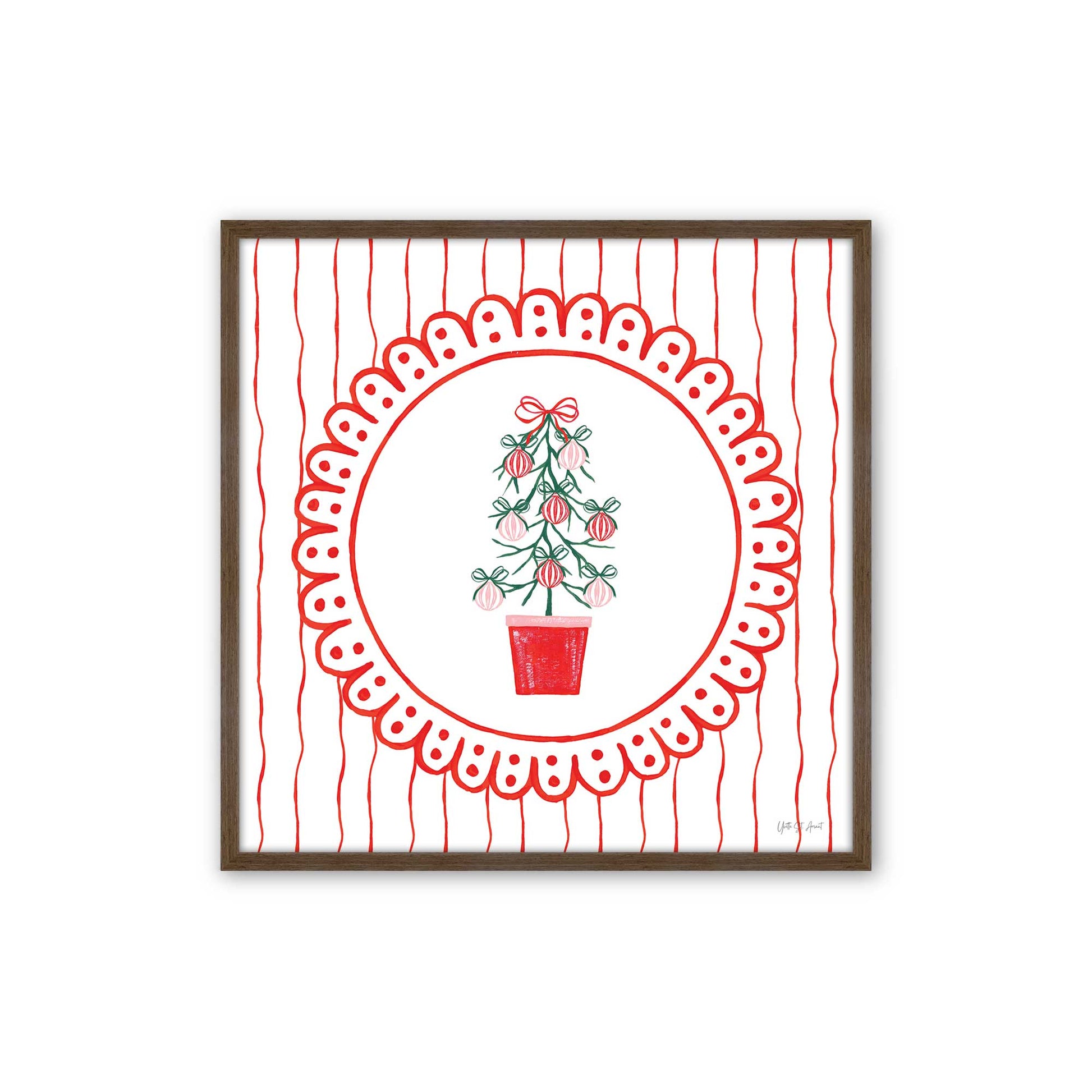 [Color:Walnut], Picture of art in a Walnut frame