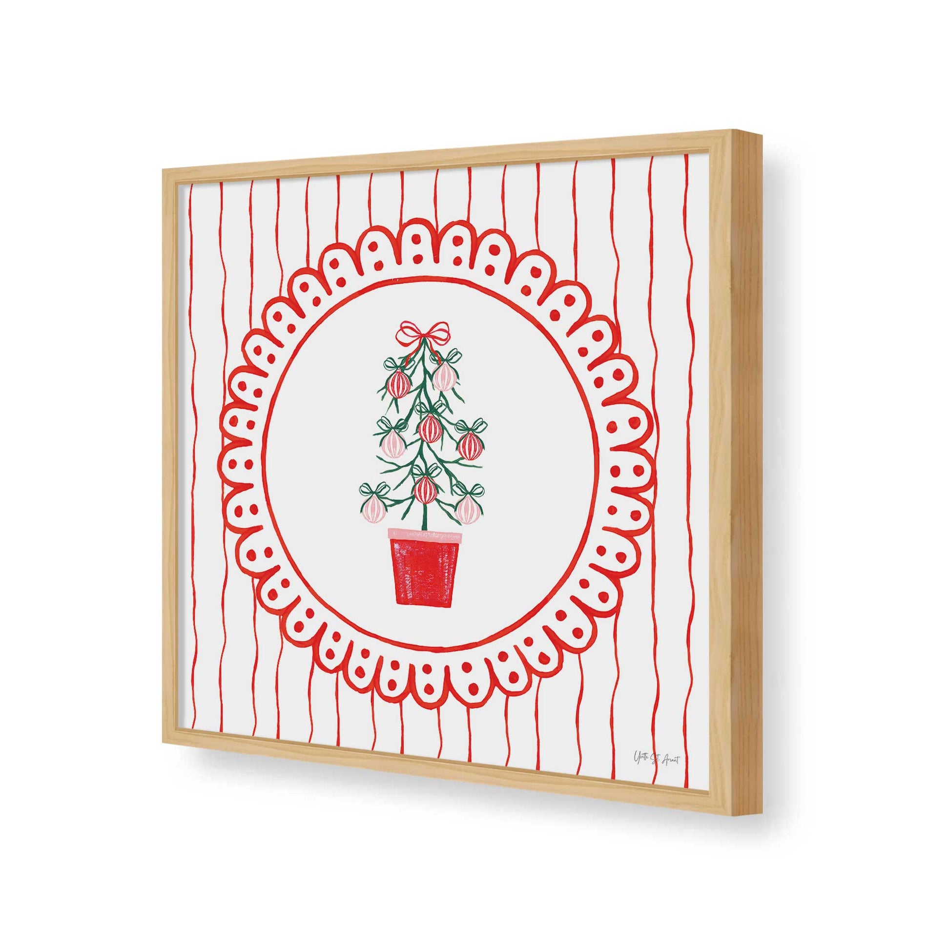 [Color:Espresso], Picture of art in a Espresso frame of the corner