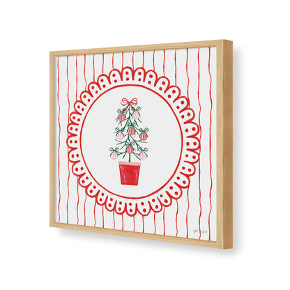 [Color:Espresso], Picture of art in a Espresso frame of the corner