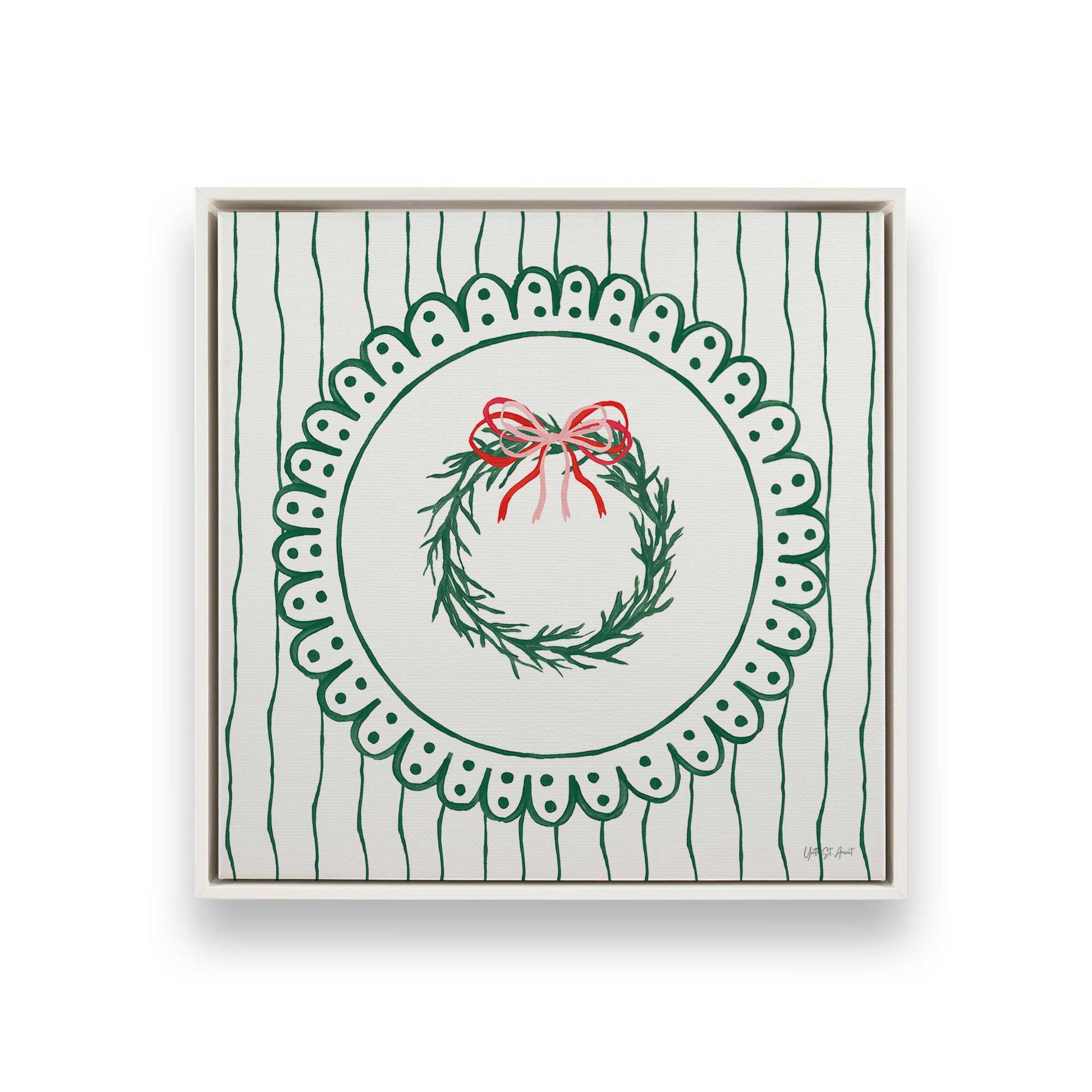 [Color:Opaque White], Picture of art in a White frame