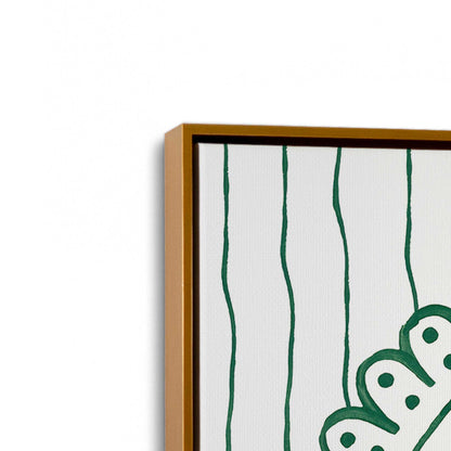 [Color:Polished Gold], Picture of art in a Polished Gold frame at an angle