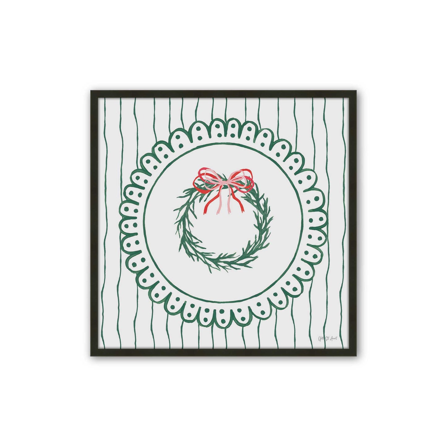 [Color:Satin Black], Picture of art in a Satin Black frame