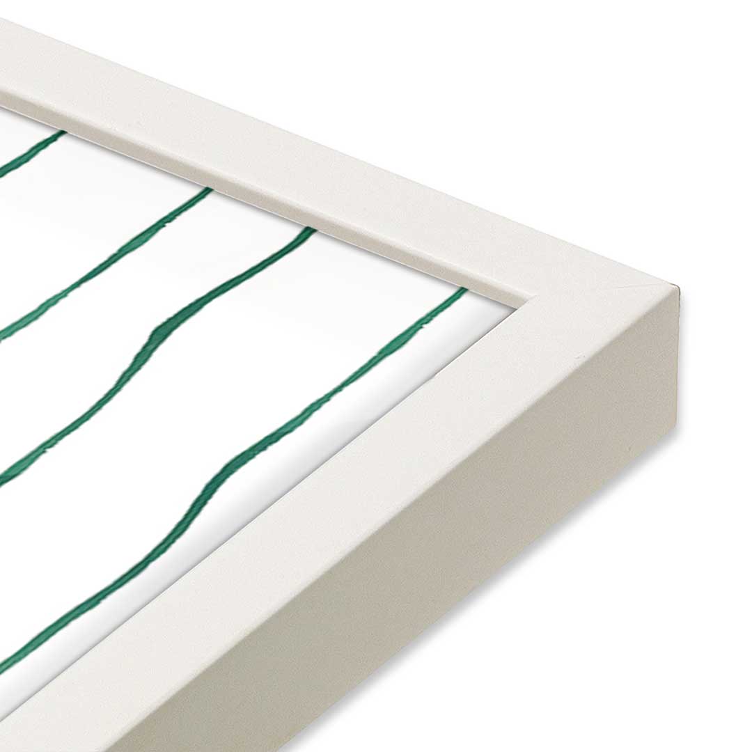 [Color:Opaque White], Picture of art in a Opaque White frame at an angle