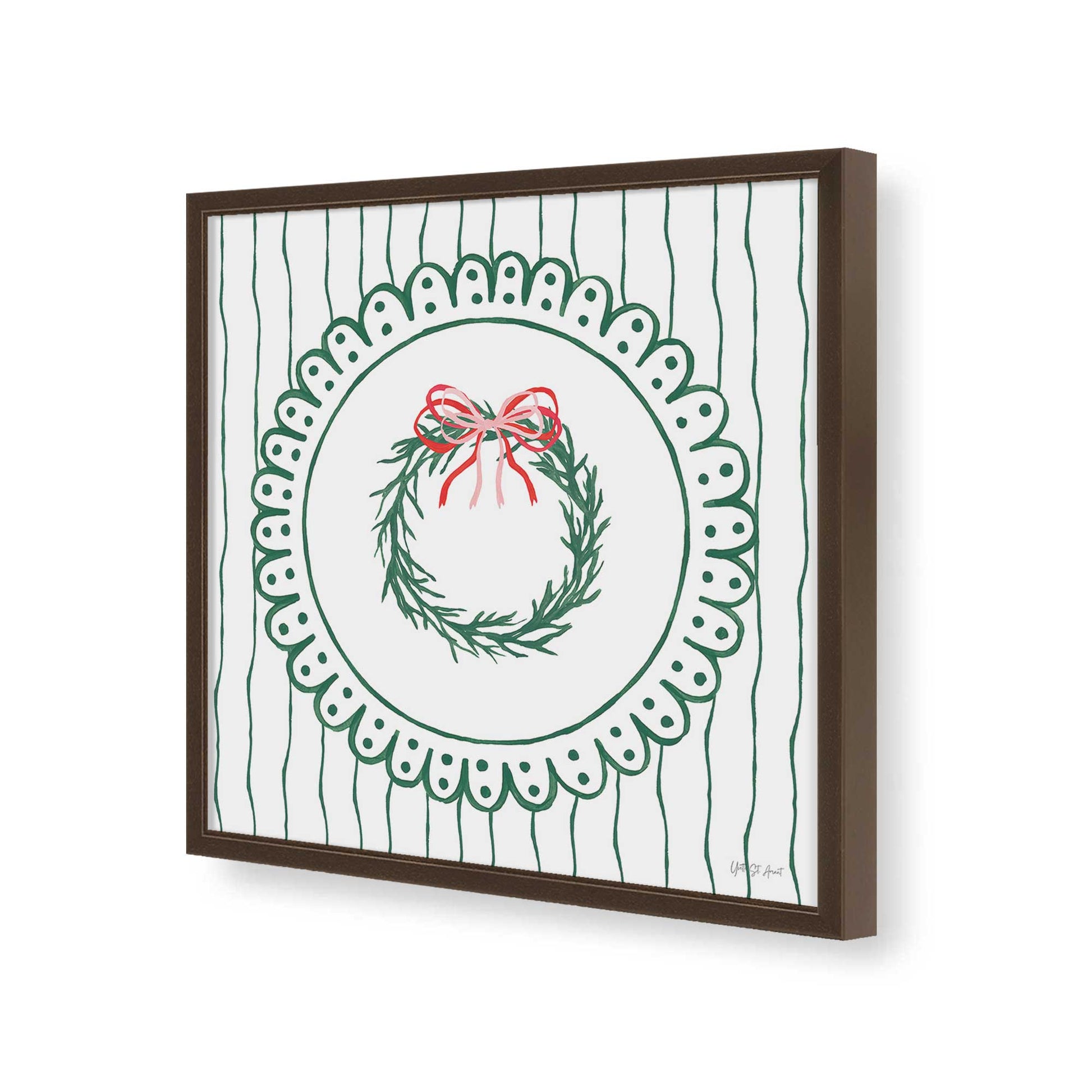 [Color:Espresso], Picture of art in a Espresso frame of the corner