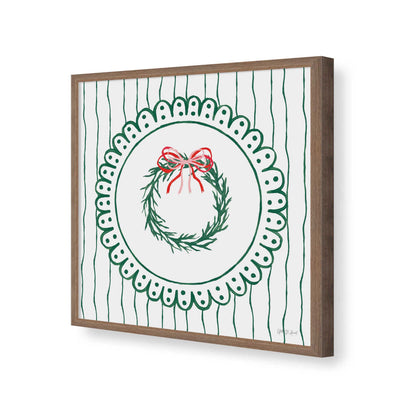 [Color:Walnut], Picture of art in a Walnut frame of the corner