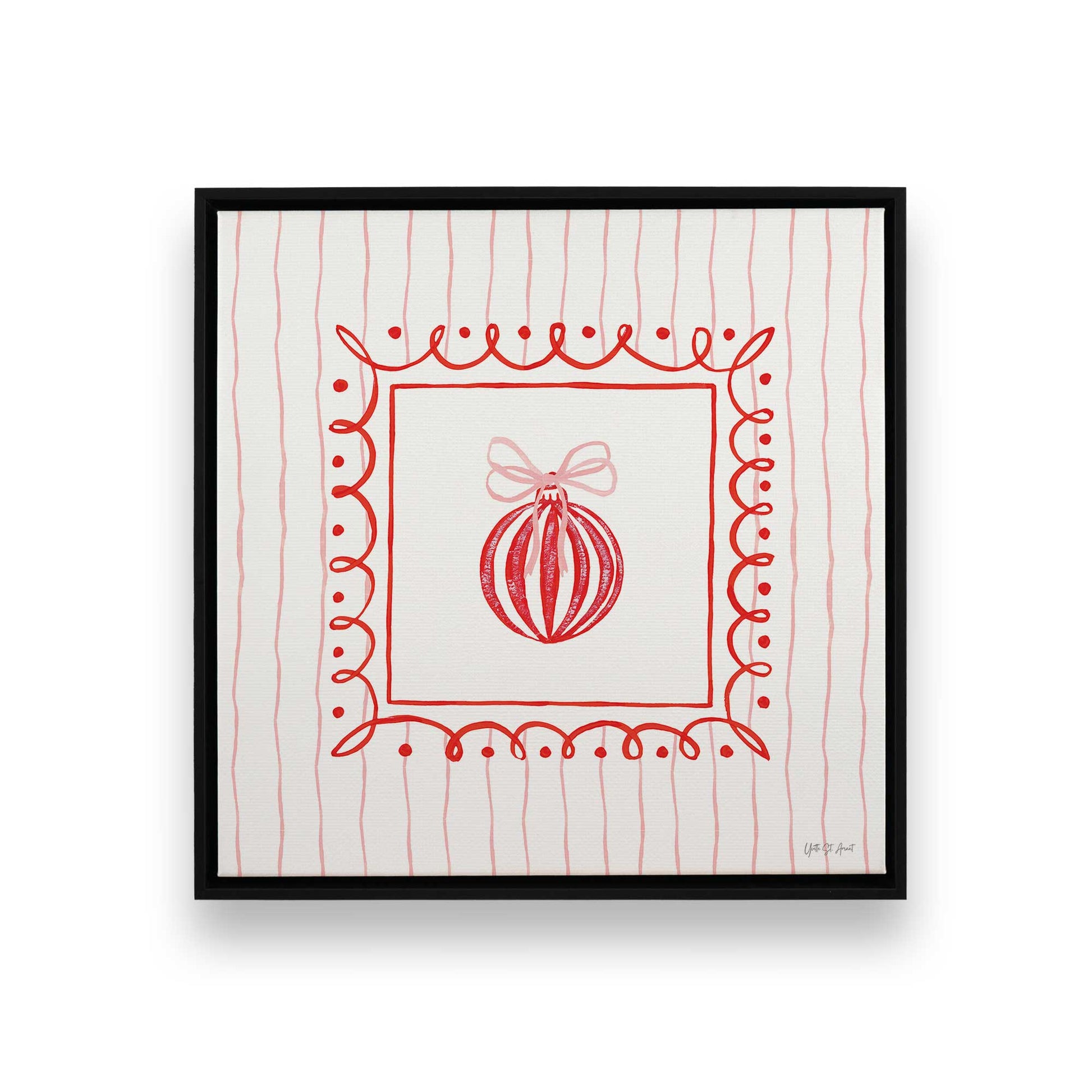 [Color:Satin Black], Picture of art in a Satin Black frame