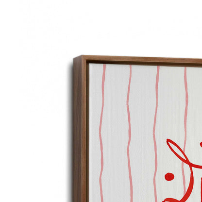 [Color:Walnut], Picture of art in a Walnut frame at an angle