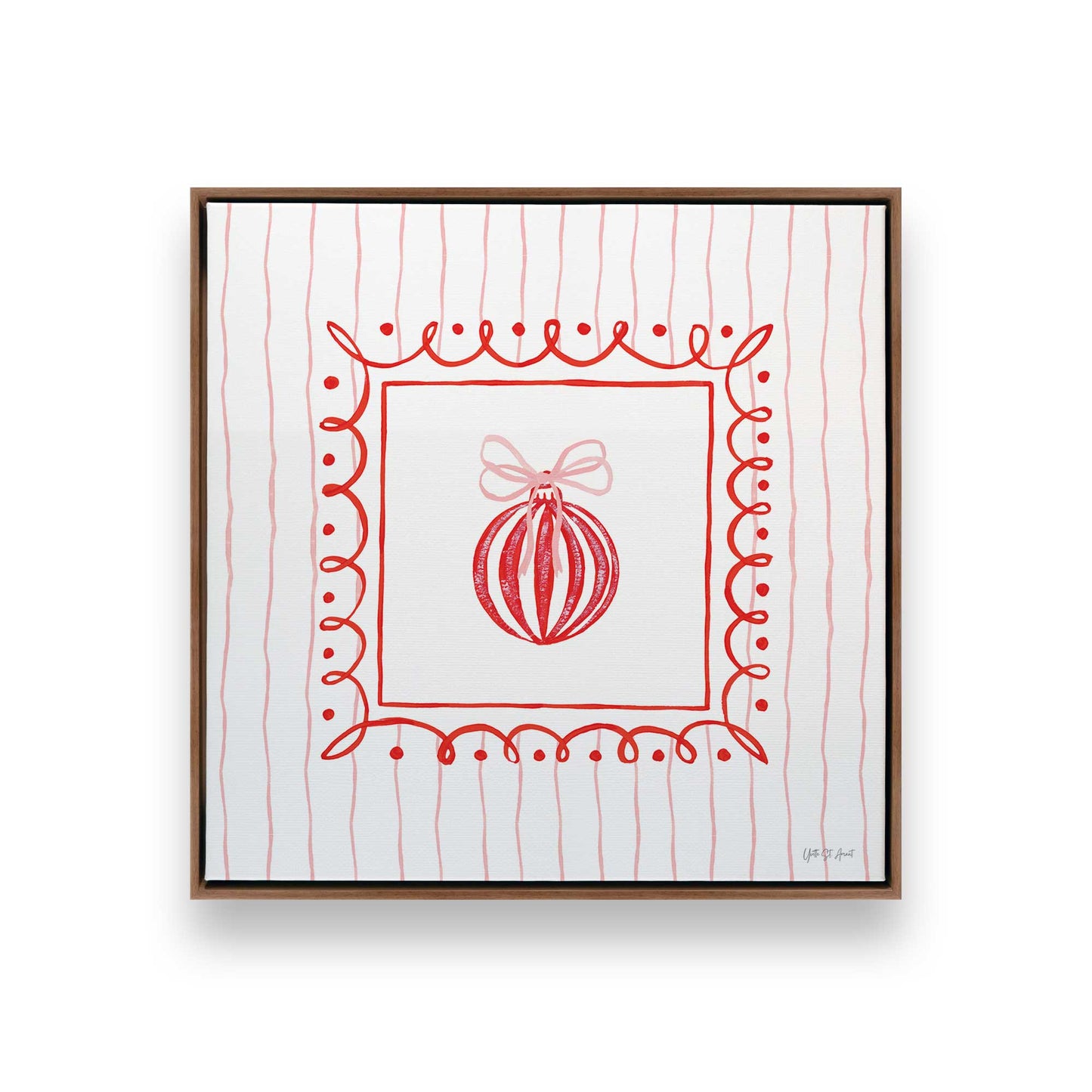 [Color:Walnut], Picture of art in a Walnut frame