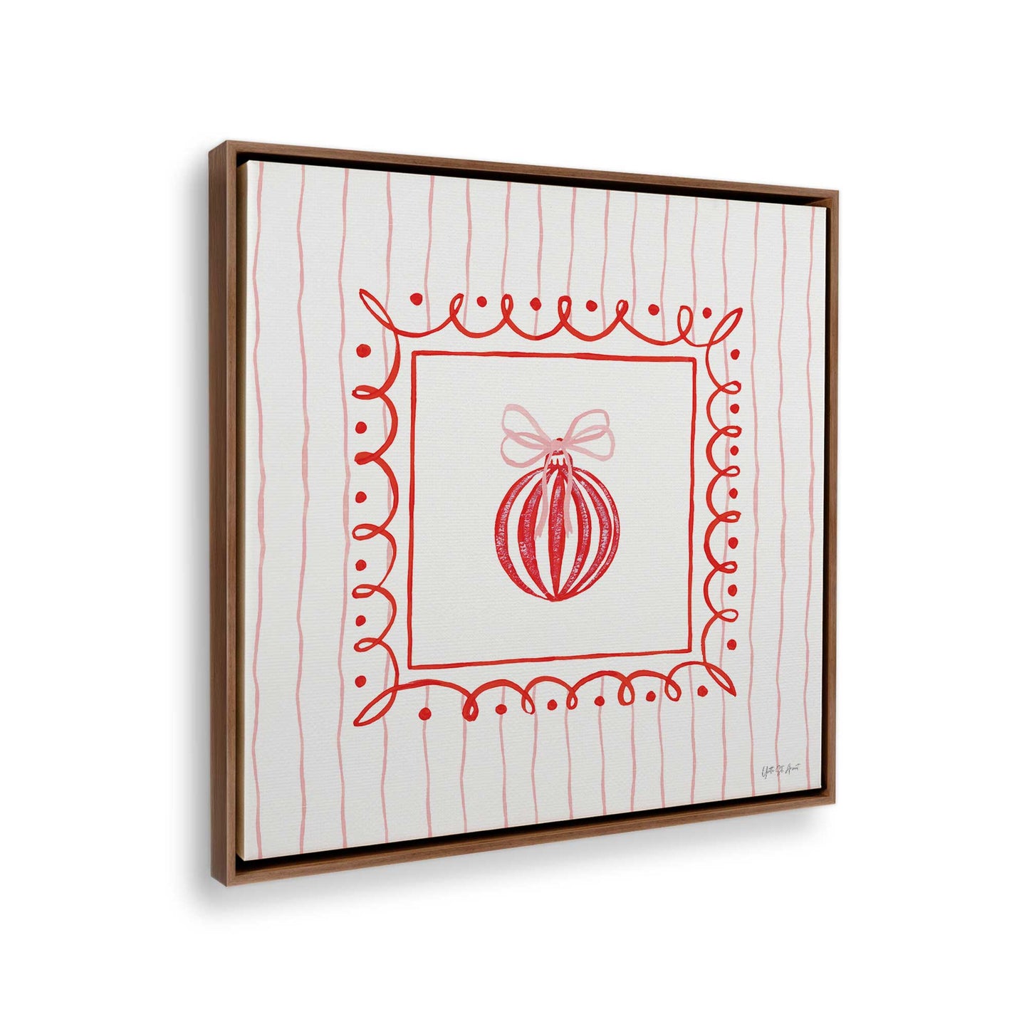 [Color:Walnut], Picture of the corner of the art