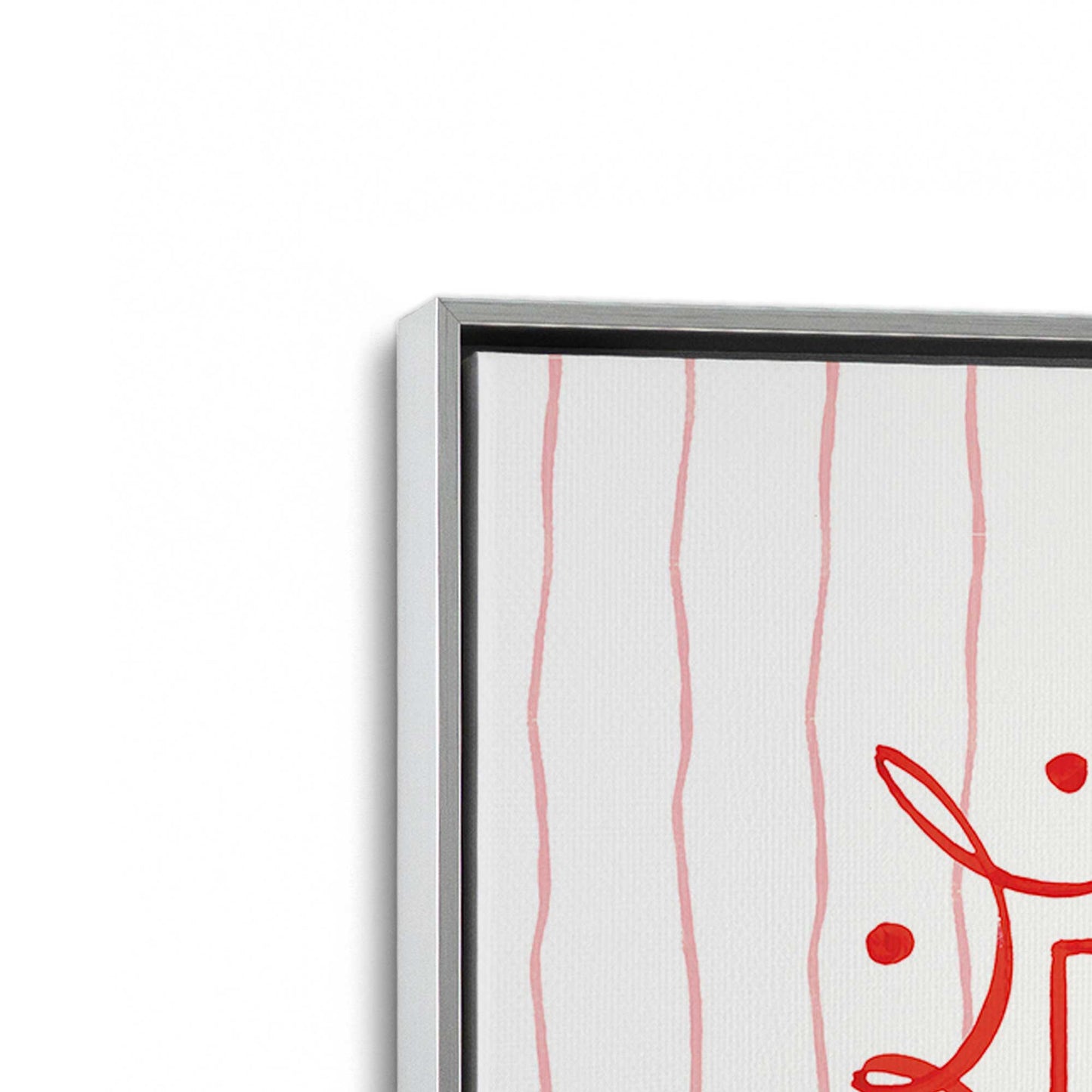 [Color:Polished Chrome], Picture of art in a Polished Chrome frame at an angle