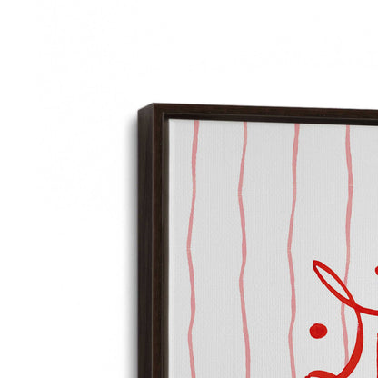 [Color:Espresso], Picture of art in a Espresso frame at an angle