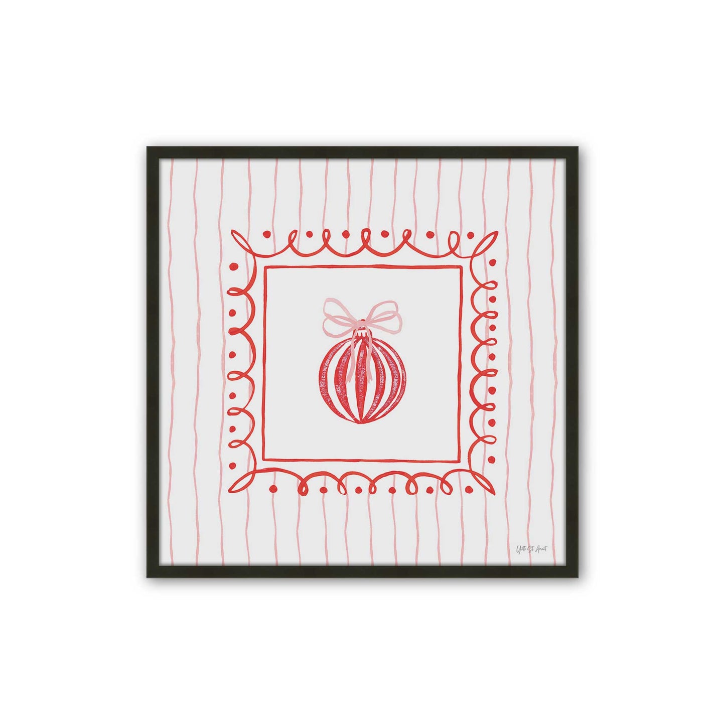 [Color:Satin Black], Picture of art in a Satin Black frame