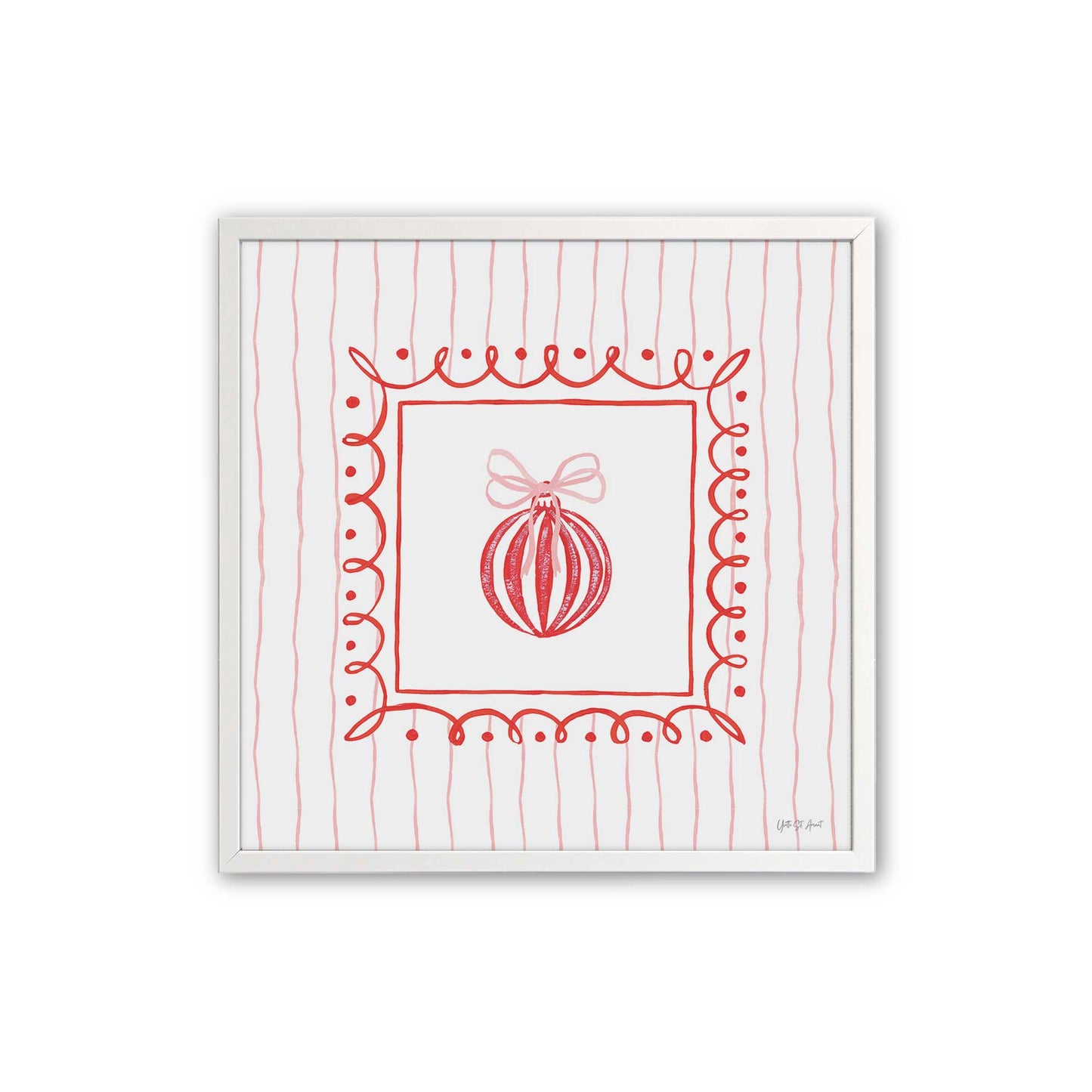 [Color:Opaque White], Picture of art in a Opaque White frame