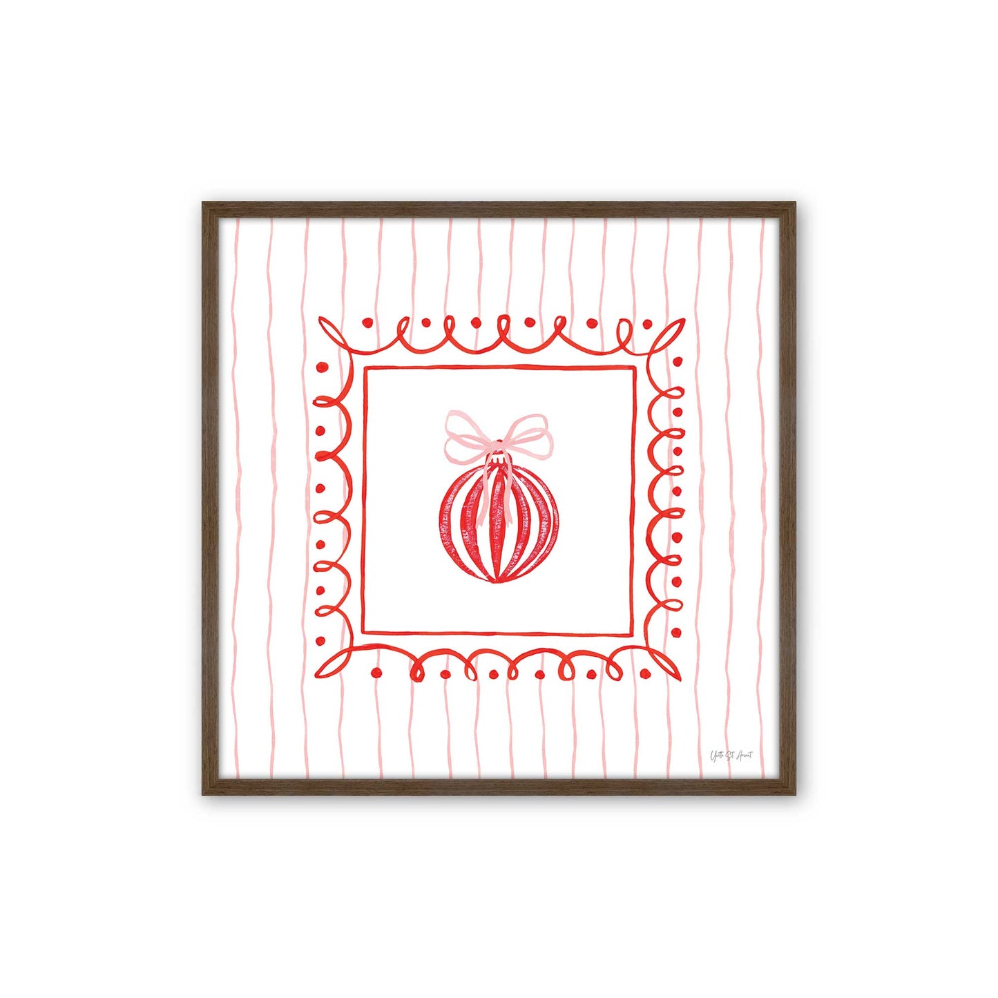 [Color:Walnut], Picture of art in a Walnut frame