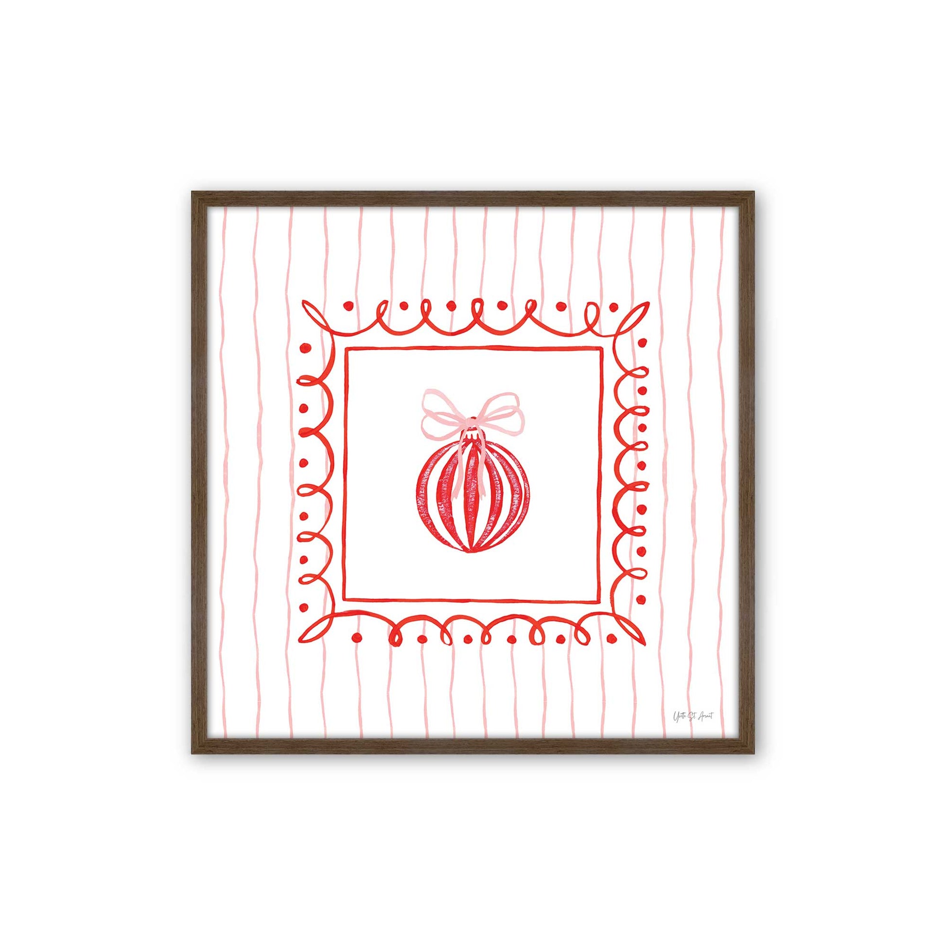 [Color:Walnut], Picture of art in a Walnut frame