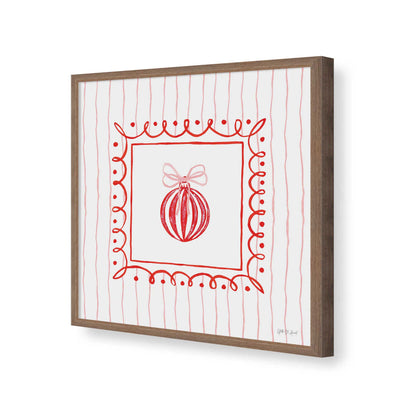 [Color:Walnut], Picture of art in a Walnut frame of the corner