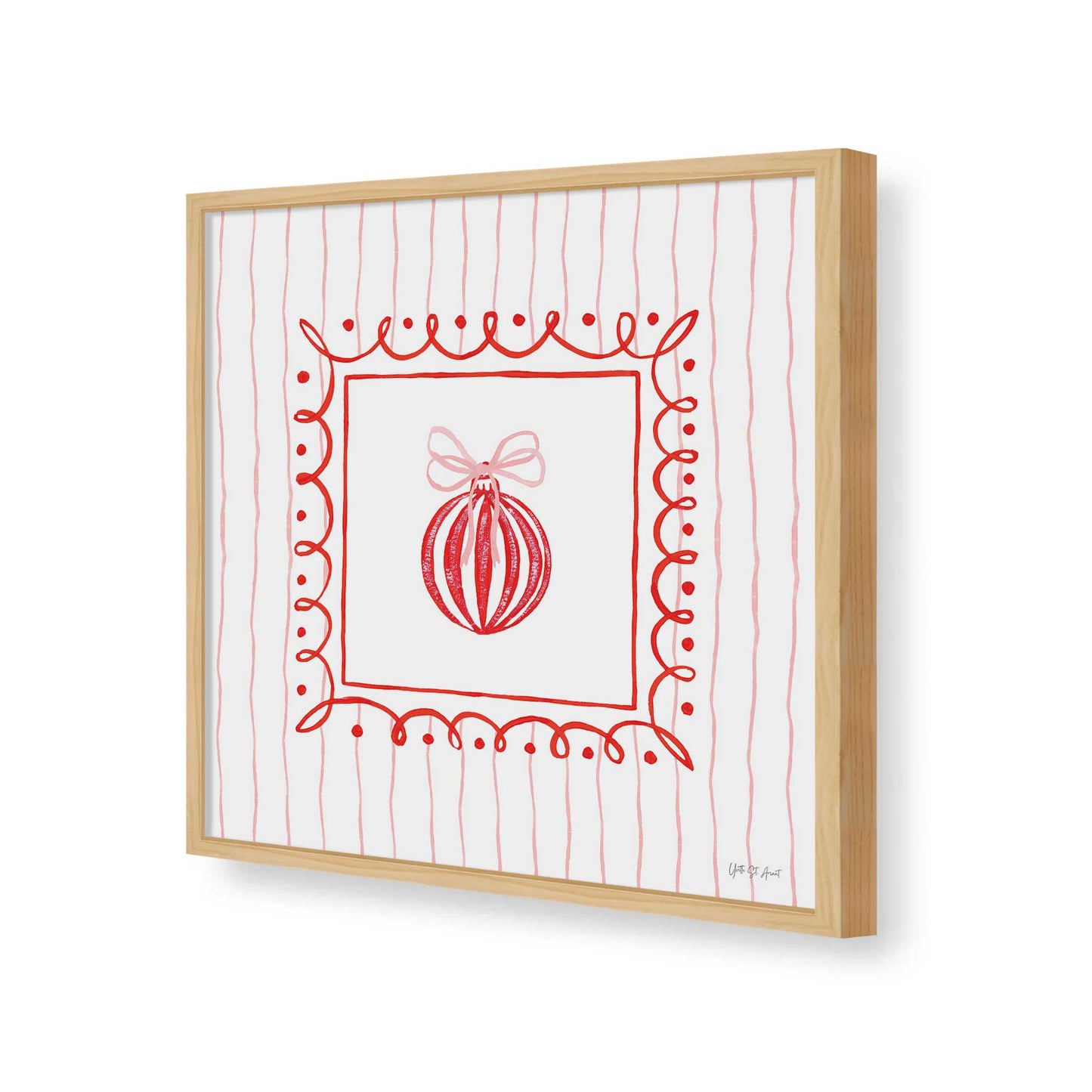 [Color:Espresso], Picture of art in a Espresso frame of the corner