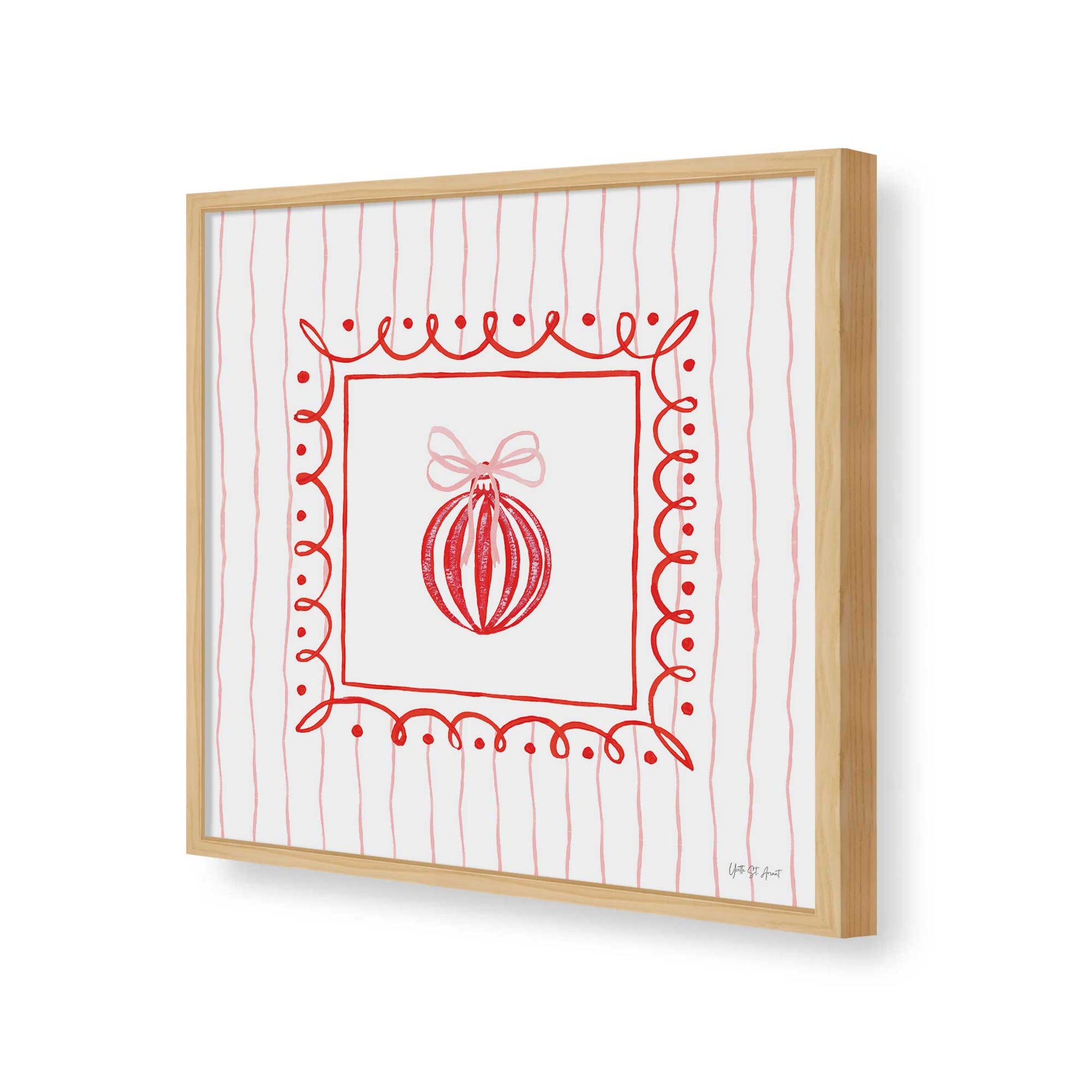 [Color:Espresso], Picture of art in a Espresso frame of the corner