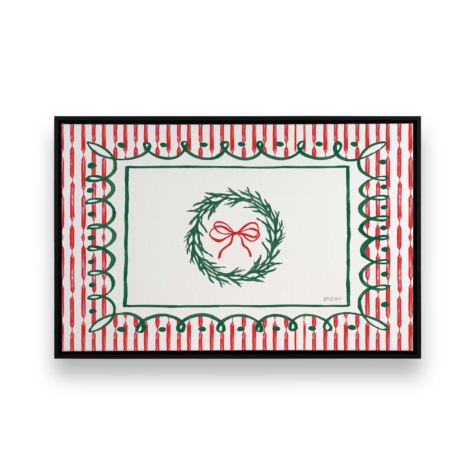 [Color:Satin Black], Picture of art in a Satin Black frame