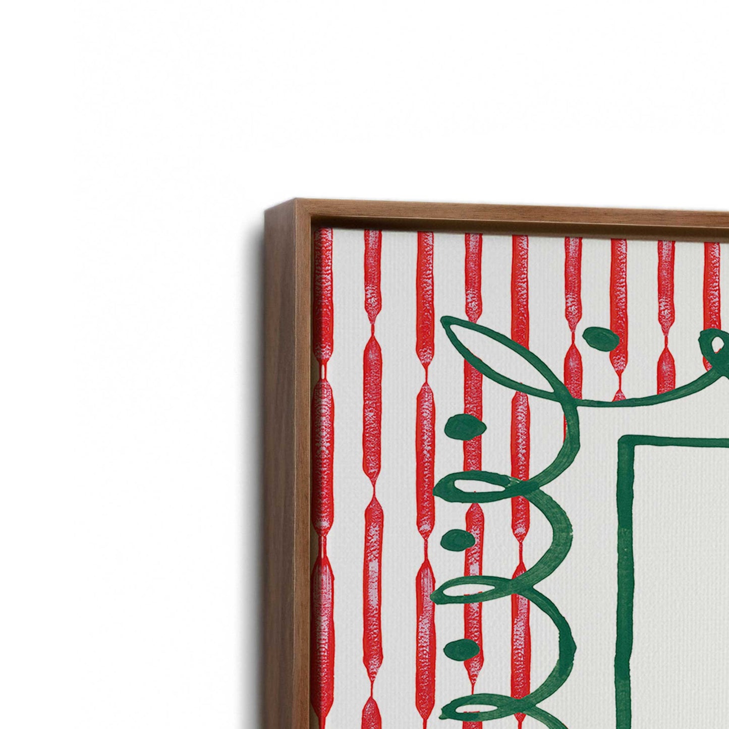 [Color:Walnut], Picture of art in a Walnut frame at an angle