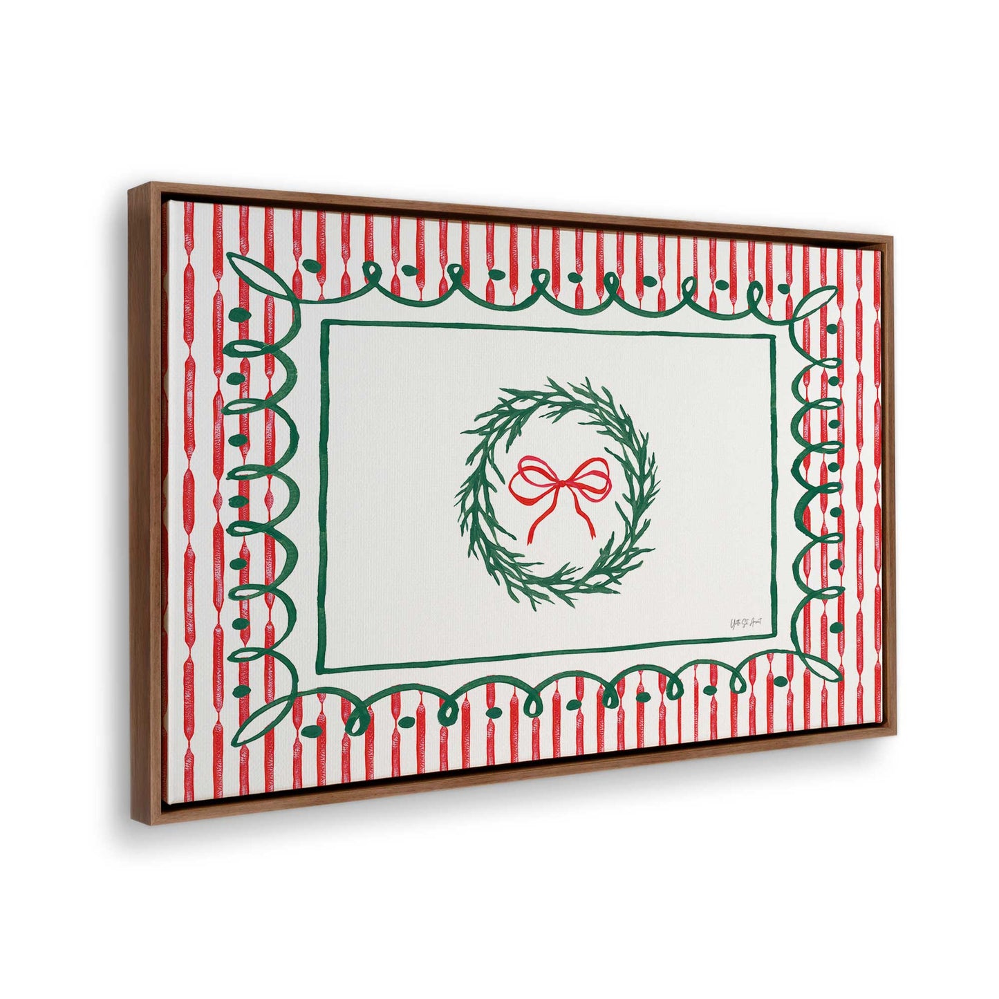 [Color:Walnut], Picture of the corner of the art