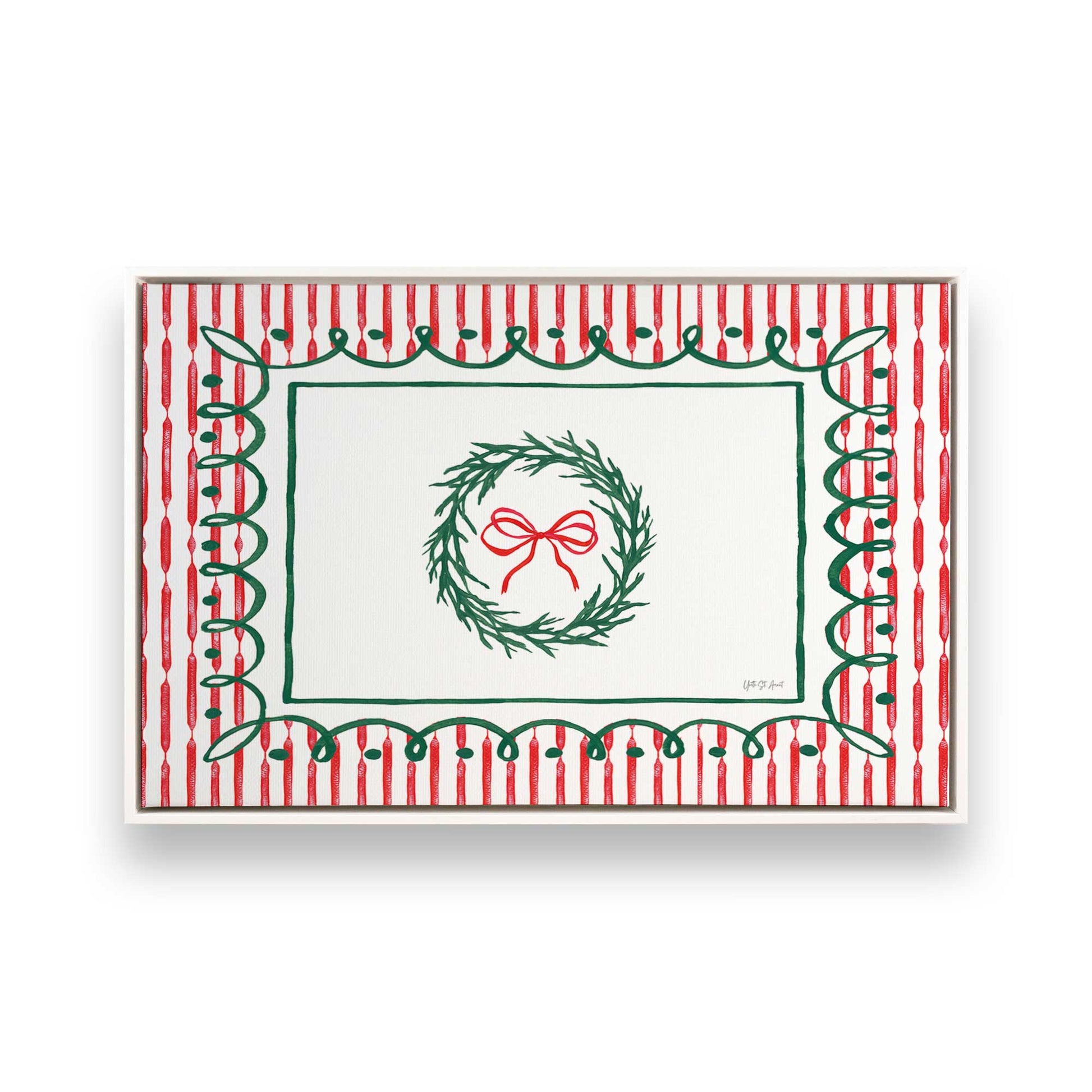 [Color:Opaque White], Picture of art in a White frame