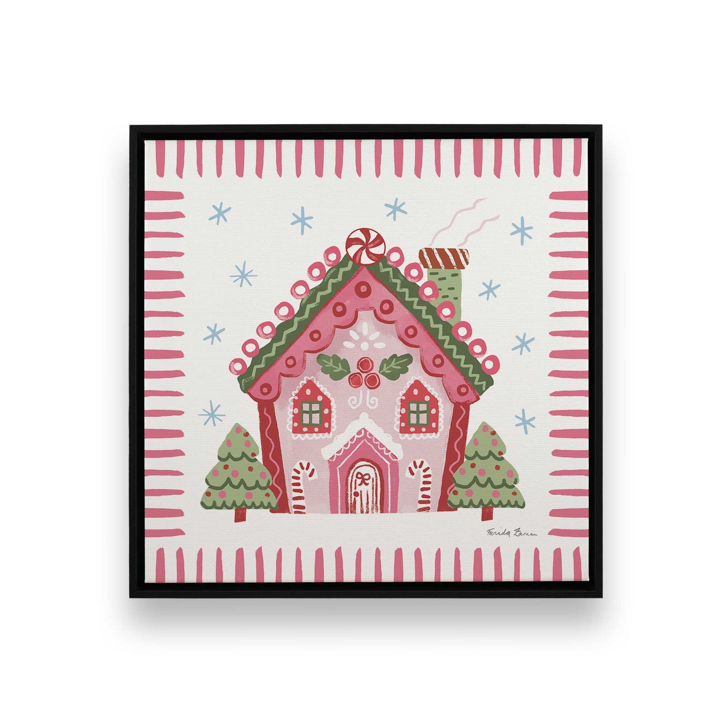 [Color:Satin Black], Picture of art in a Satin Black frame