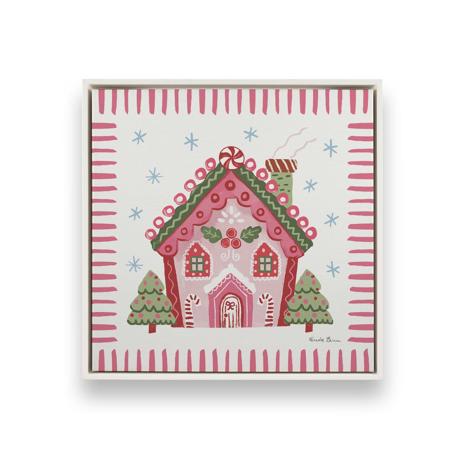 [Color:Opaque White], Picture of art in a White frame