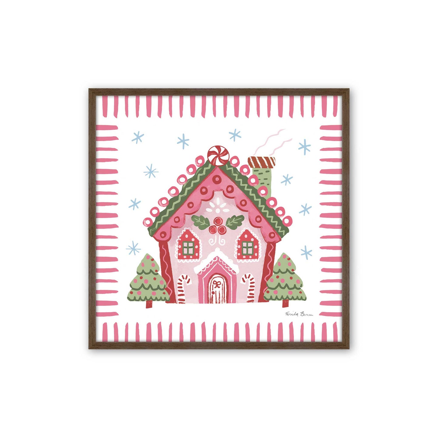 [Color:Walnut], Picture of art in a Walnut frame