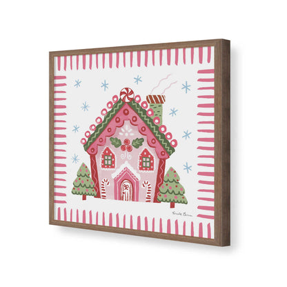 [Color:Walnut], Picture of art in a Walnut frame of the corner