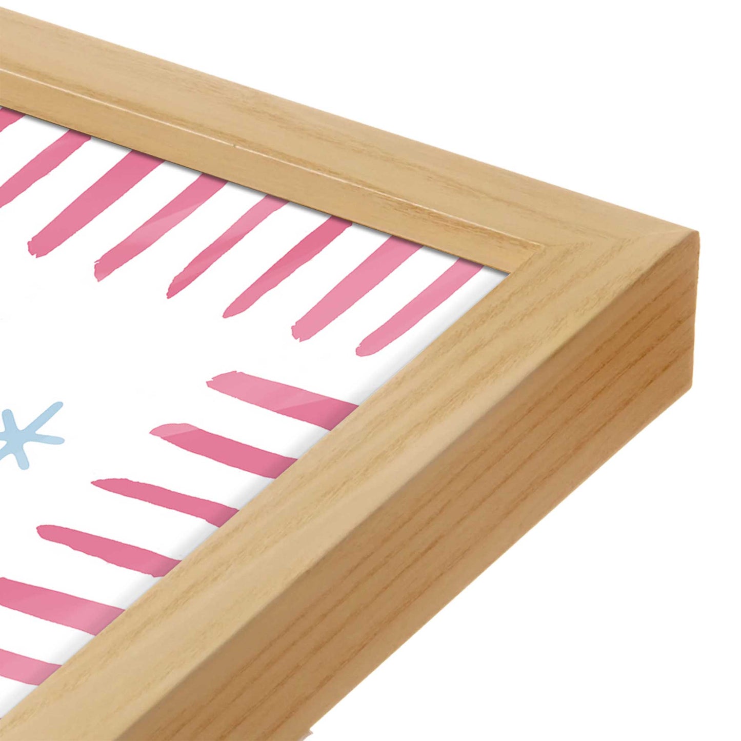 [Color:Espresso], Picture of art in a Espresso frame at an angle