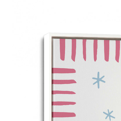 [Color:Opaque White], Picture of art in a White frame at an angle